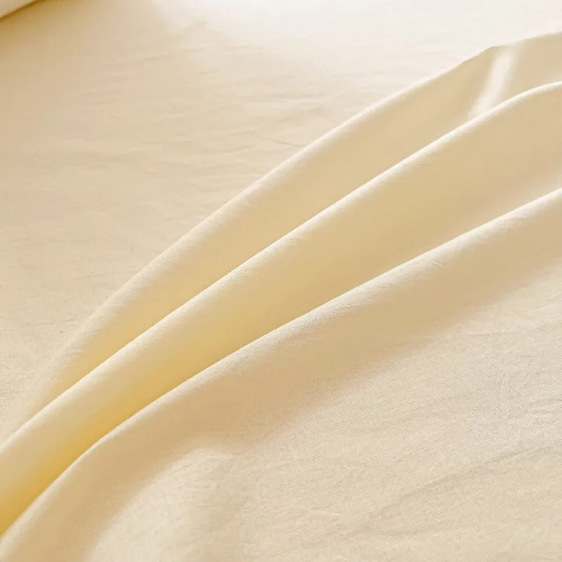 Organic Cotton Percale Bed Sheet Set with Pillowcases