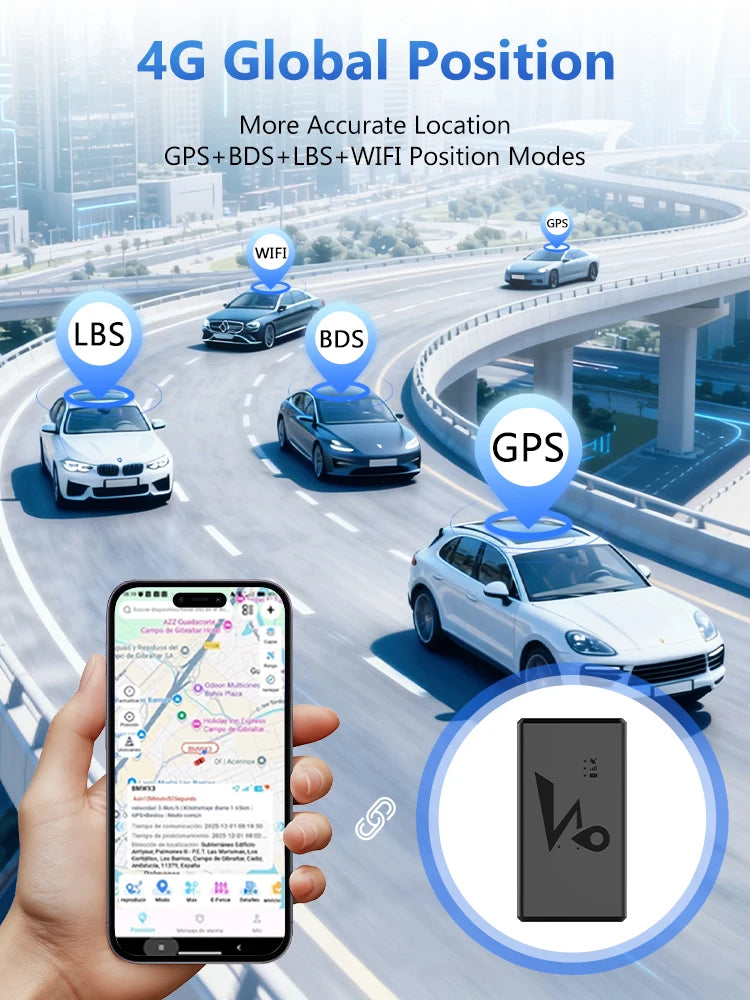 4G GPS Vehicle Tracker with Long Battery Life and Geo-Fence Alerts