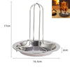 Stainless Steel 14-Slot BBQ Grill Rack for Chicken Drumsticks, Wings & More