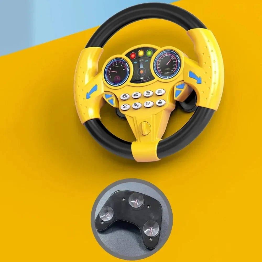 Interactive Toy Steering Wheel with Sound for Kids