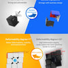 Comparison of screw joints and locked clips joints for the GAN 356S speed cube, showing deformability degrees.