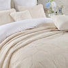 Quilted Cotton Pillow Cover Set with Embroidered Detail – Hypoallergenic 50x70 cm