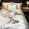 Housse de Couette en Satin de Soie Premium