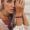 Natürliche Stein-Verstellbare Perlenarmbänder