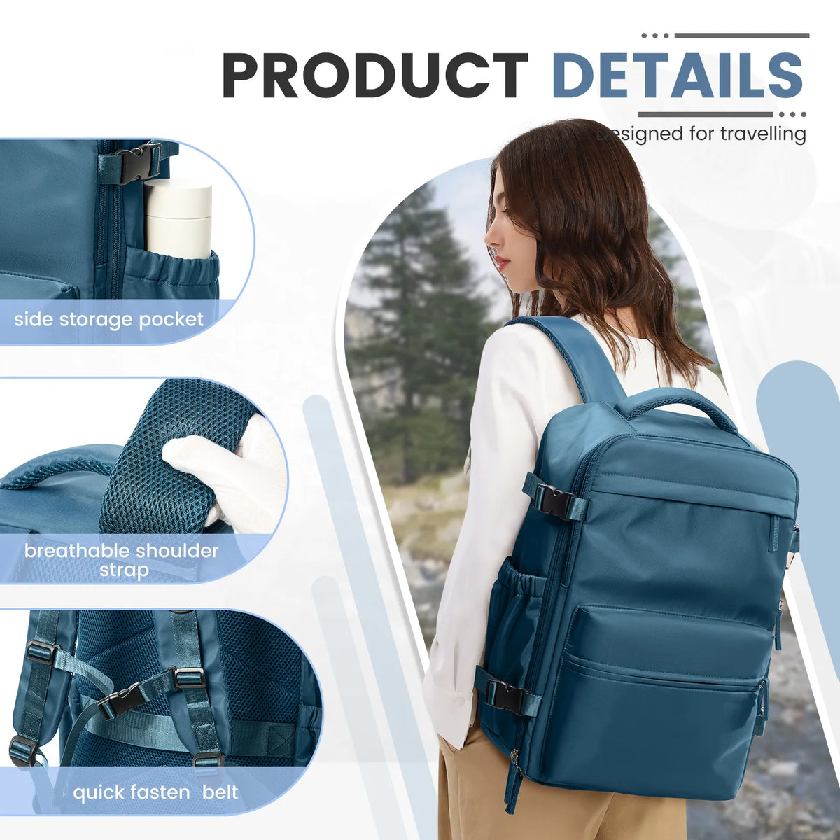 Travel Compression Backpack with Vacuum Storage