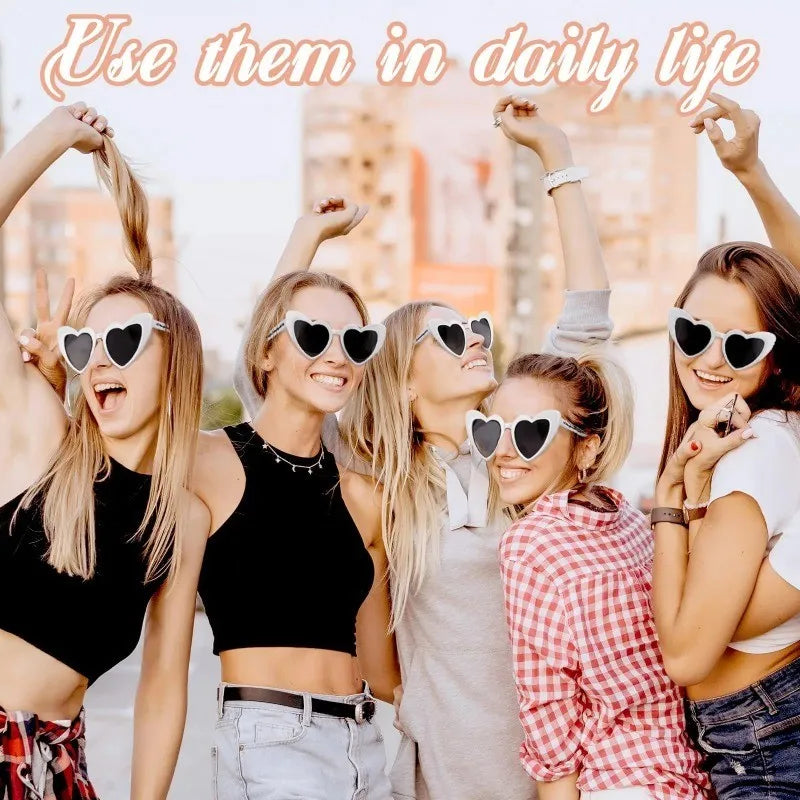 Heart-Shaped Sunglasses for Party Favors and Gifts