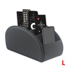 PU Leather Remote Control Organizer with 5 Compartments