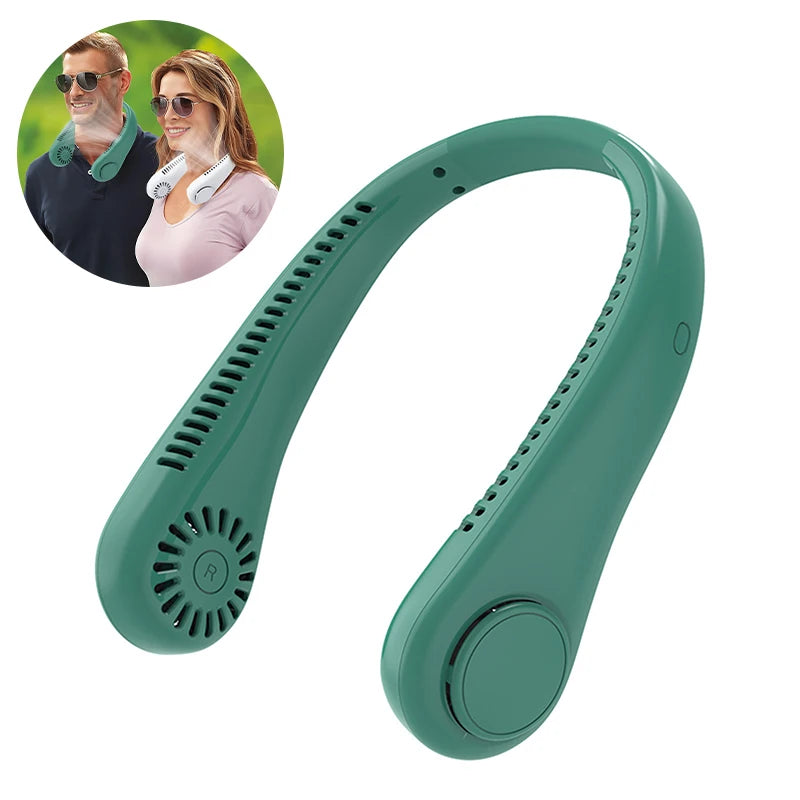 Ventilador de Cuello Portátil con 3 Velocidades