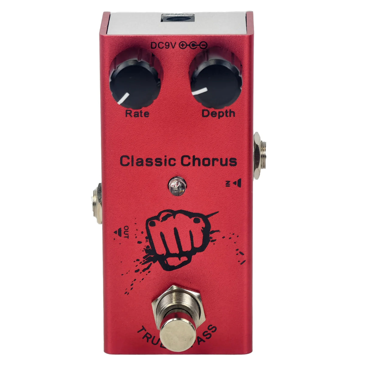Compact Guitar Effects Pedal with 10 Classic Effect Modes