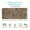 XXL Leopard Print Desk Mat with Non-Slip Rubber Base