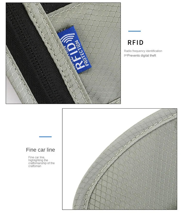 RFID Blocking Neck Wallet for Travel