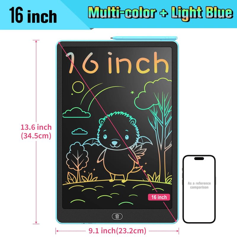 لوحة كتابة LCD للأطفال مقاس 16 بوصة