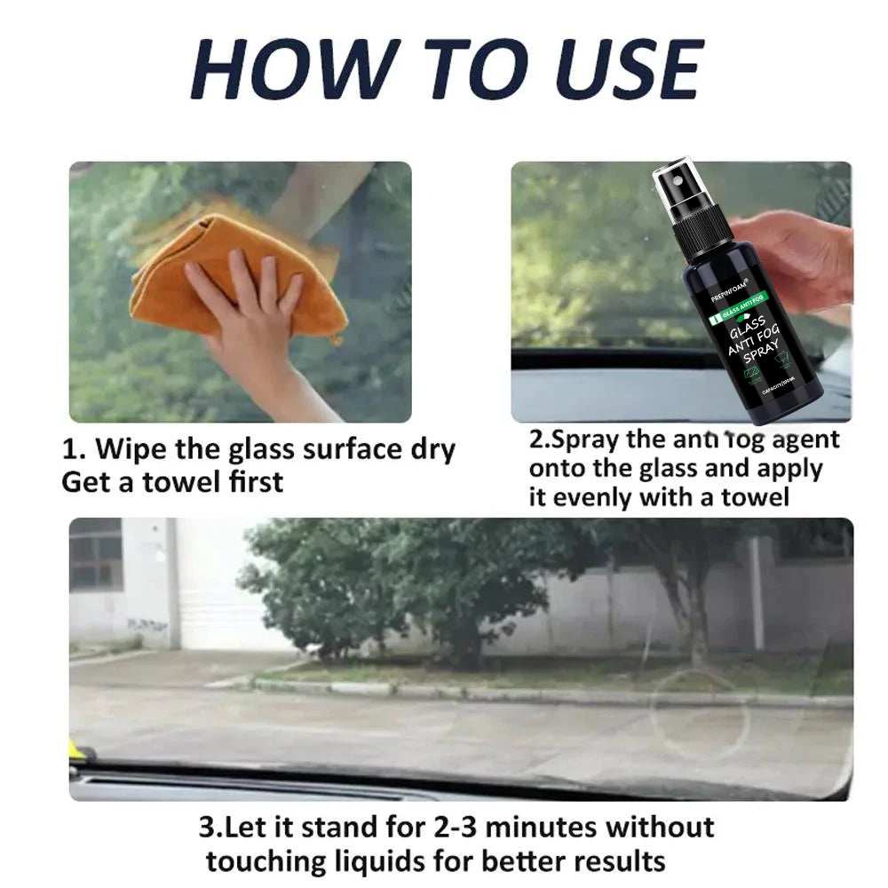 Long-Lasting Anti-Fog Glass Treatment for Clear Winter Driving