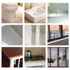 A collection of images showing waterproof self-adhesive sealing tape used for sealing bathroom and kitchen areas.