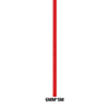 A vertical strip of flexible red PVC material, 6mm wide and 5 meters long.