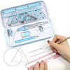 8-Piece Geometry Math Drawing Set with Compass & Ruler Kit