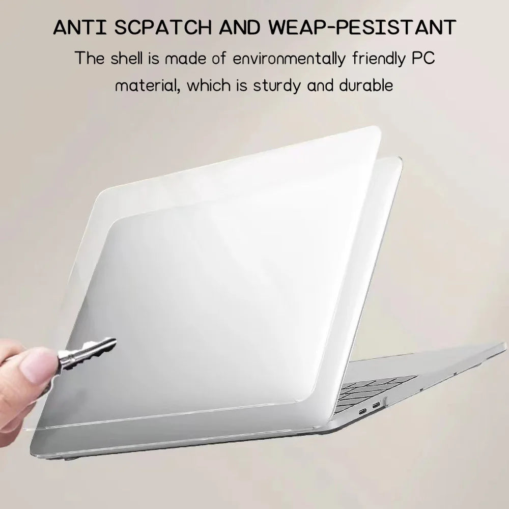 Clear Hard Shell Case for MacBook Pro 13 Inch (2016–2022, M1 & Intel)