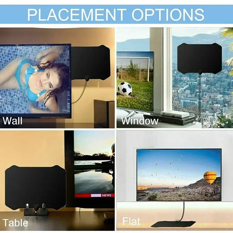 Indoor Digital HDTV Antenna with Signal Amplifier