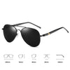 Classic Metal Pilot Sunglasses with Polarized Lenses