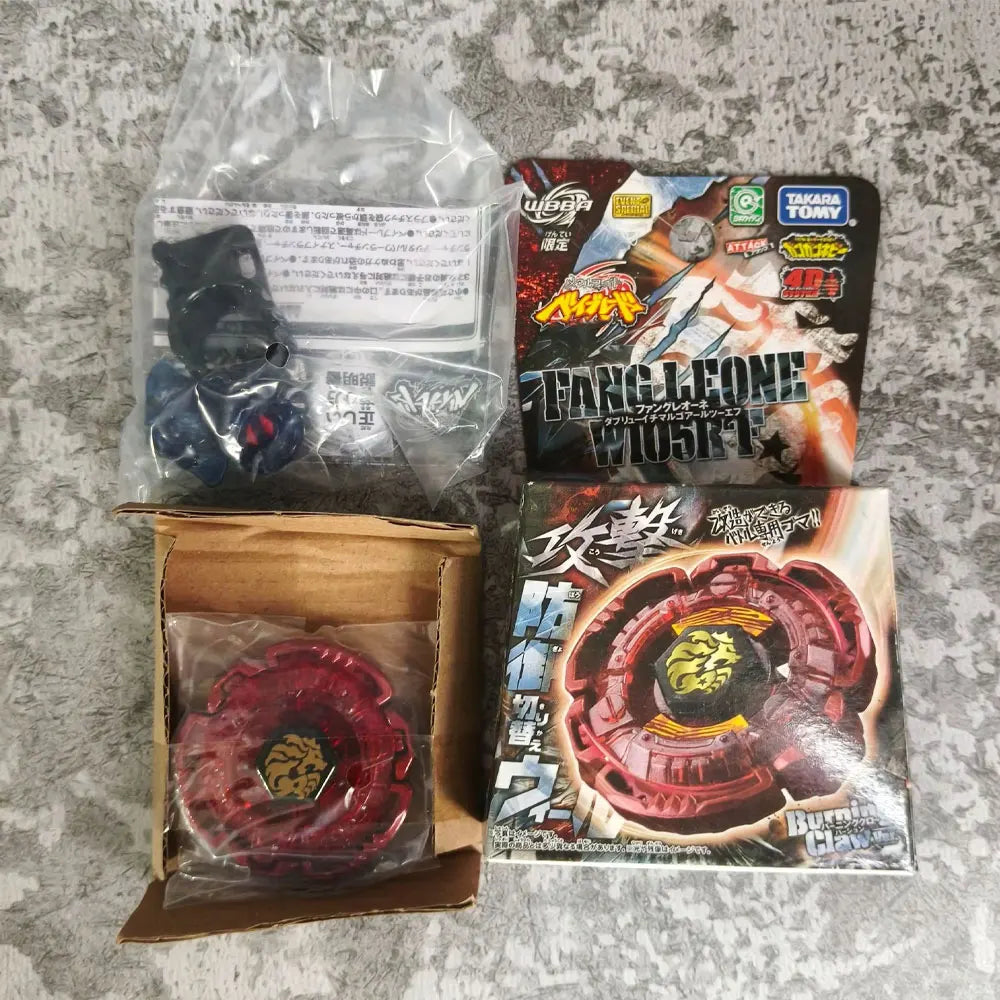 Metal Fight Beyblade Rock Leone Premium Collector's Edition packaging and product.