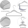 Kids' Velvet Non-Slip Slim Hangers with 360° Swivel Hooks (10-Pack)