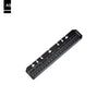Multifunctional Transparent PVC Bookmark Ruler for Loose-Leaf Notebooks