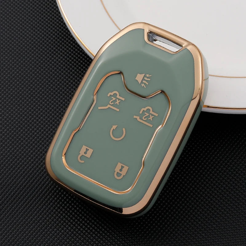 TPU Smart Key Fob Cover for GMC & Chevrolet Trucks and SUVs