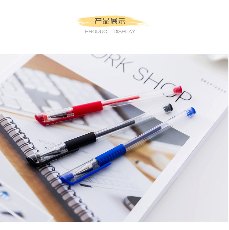 Smooth 0.5mm Gel Pen Set with Refills (Black, Blue, Red)