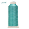 80-Color Polyester Embroidery Thread Set with Large 4000m Spools