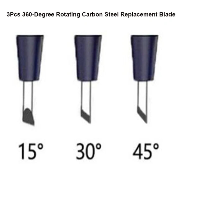 360° Rotating Blade Craft Cutter with 3 Replacement Blades