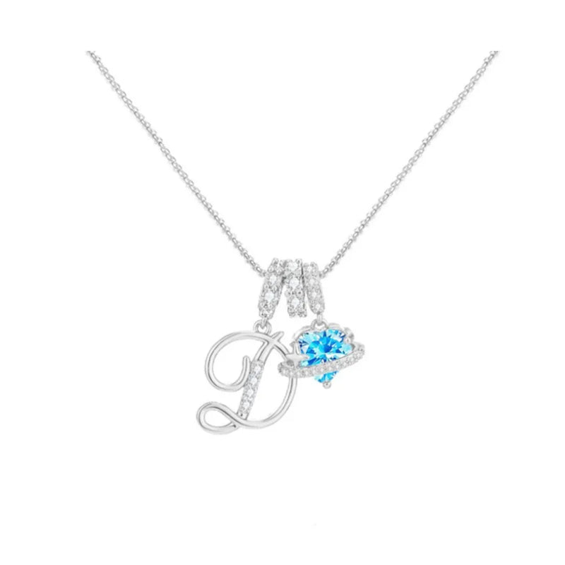 Heart-Shaped Initial Pendant Necklace