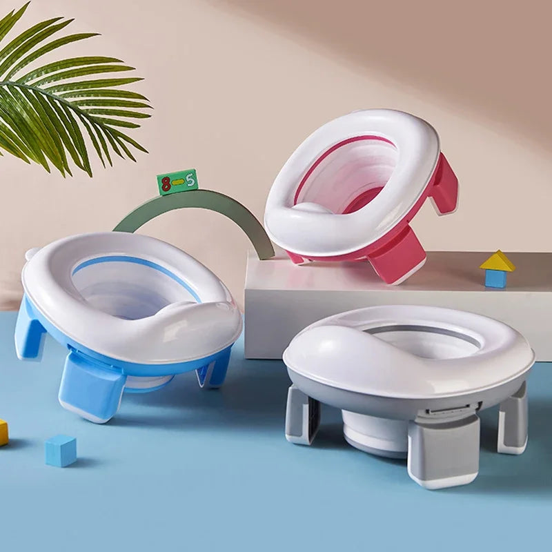 Foldable 3-in-1 Travel Potty for Kids with Disposable Bags