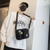 Urban Canvas Crossbody Bag with Zipper Pouch