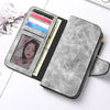 Highland Cow Print Zip-Around Wallet with Card Holder