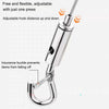 Stainless steel wire rope with an adjustable hook distance and an insurance buckle for hanging items