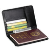 Classic PU Leather Passport Holder with US Flag Detail