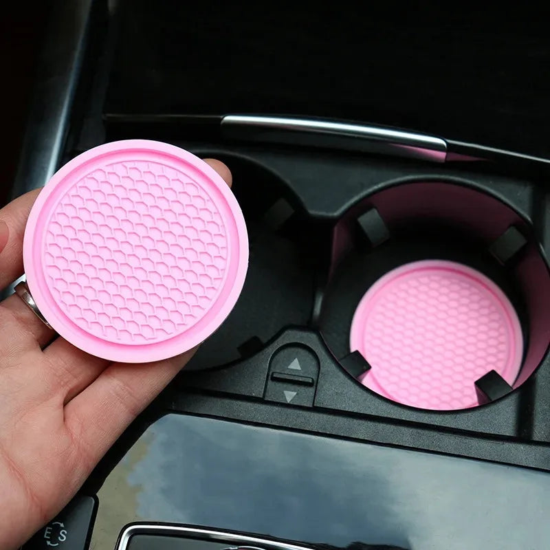 Rhinestone Crystal Car Cup Holder Coasters (Set of 2)