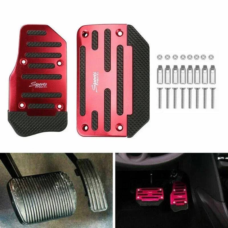 Non-Slip Aluminum Pedal Covers for Gas and Brake
