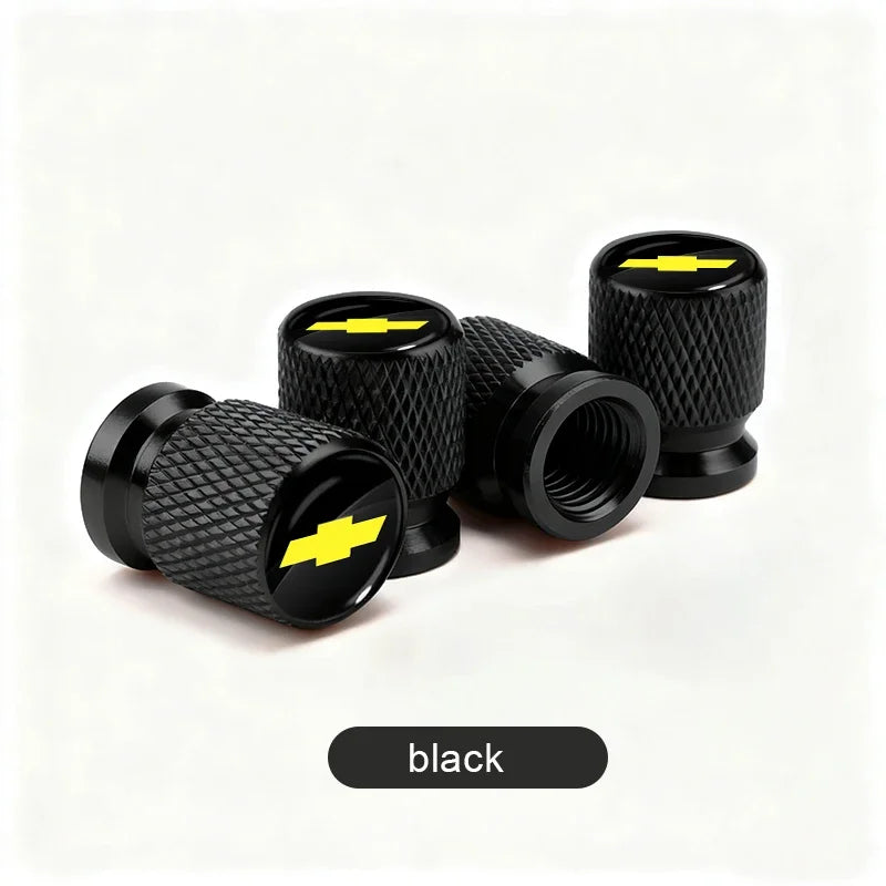 Aluminum Tire Valve Caps for Chevrolet Trucks & SUVs