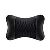 Cabezal y cojín de asiento de cuero negro premium con superficie texturizada