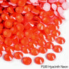 P100 Hyacinth Neon red round rhinestones for DIY crafts and clothing decoration