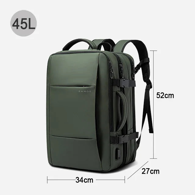 Expandable Travel Backpack with Laptop Compartment