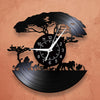 African Safari Cartoon Lion Vinyl Record Wall Clock – Silent Non-Ticking, 12-Inch Decor for Kids' Rooms and Playrooms