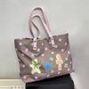 Classic PU Leather Tote Bag with Interior Zipper Pocket