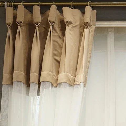 Luxuriöse Rosen-Eingewebte Vorhänge für Fenster