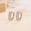 Cubic Zirconia Hoop Earrings