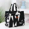 Large Capacity Canvas Tote Bag with Zipper Closure