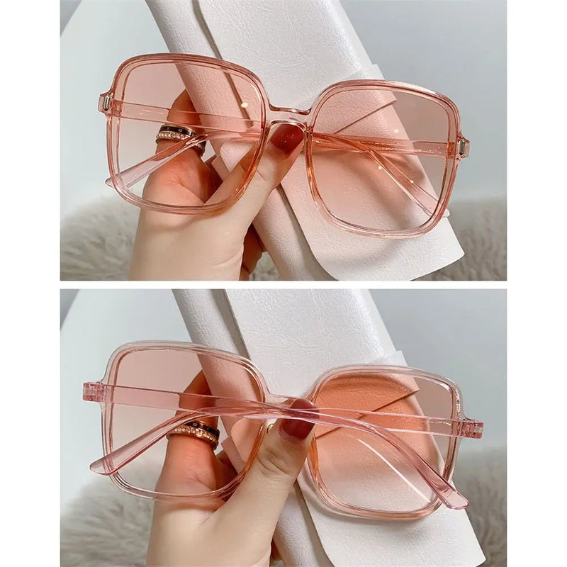 Oversized Quadratische Sonnenbrille mit UV400-Schutz