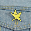 Fun Meteor Enamel Pin with Star Design