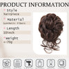 Synthetic Messy Bun Hair Extension with Claw Clip
